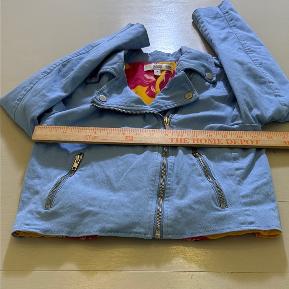 Color Me Courtney Dennis Biker Jacket Size 4 - Picture 10 of 14